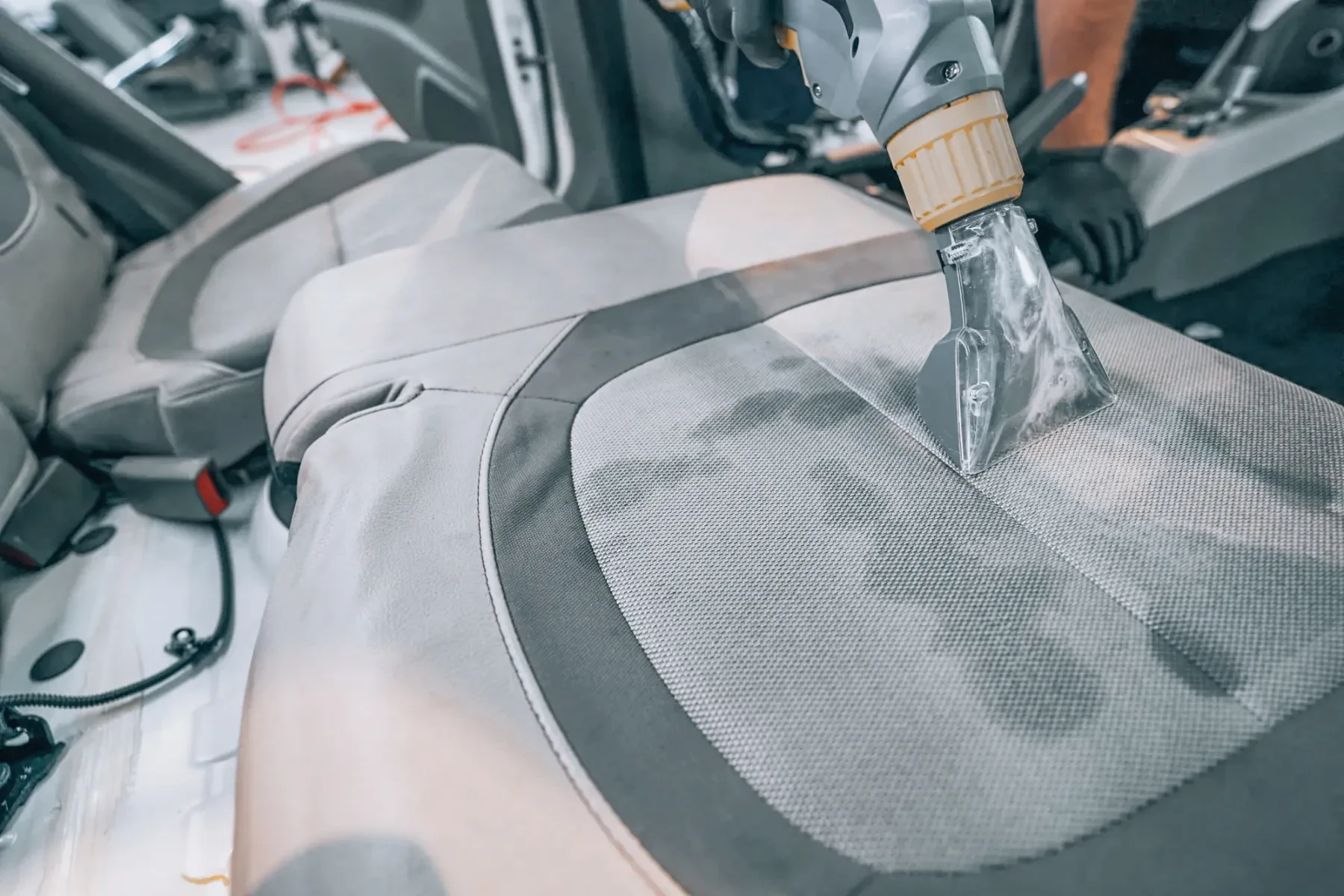 Professional vehicle upholstery cleaning
